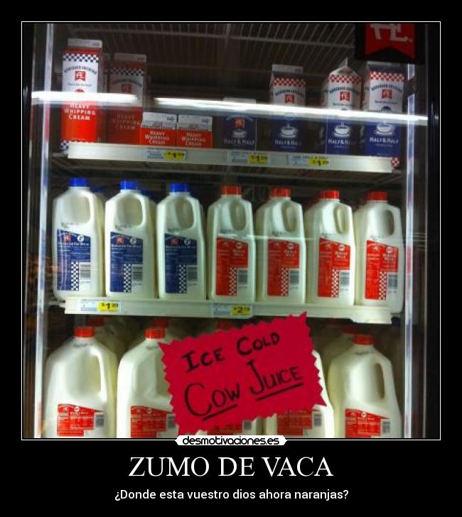 ZUMO DE VACA - 