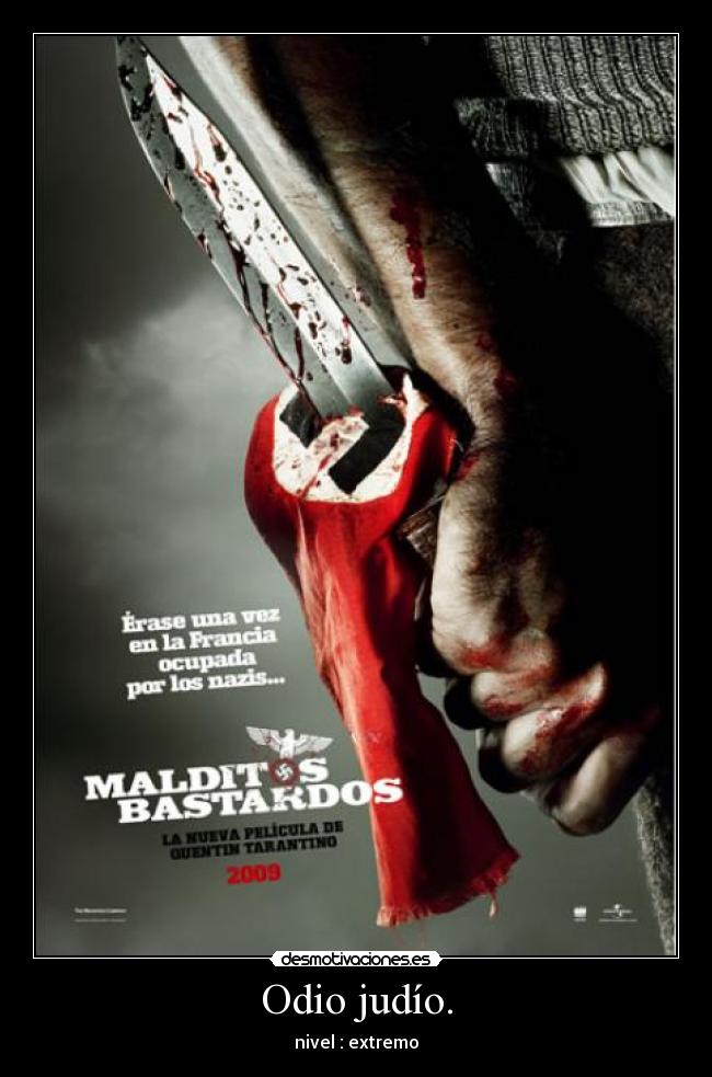 Odio judío. -