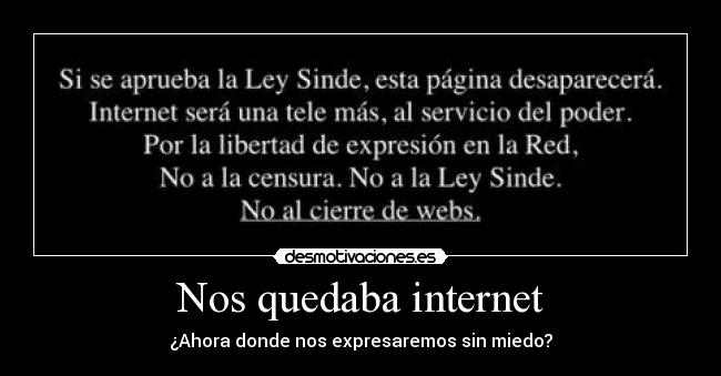 Nos quedaba internet -