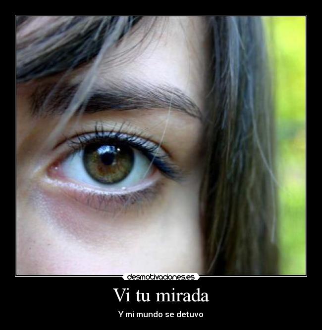 Vi tu mirada -