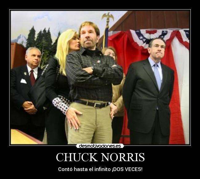 CHUCK NORRIS - Contó hasta el infinito ¡DOS VECES!