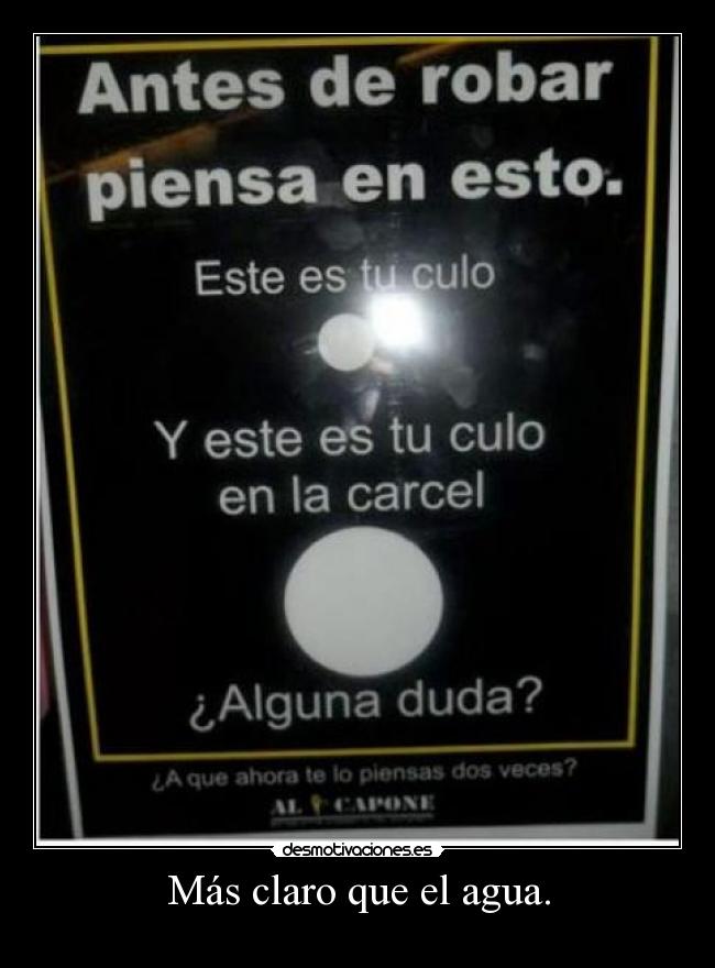 Más claro que el agua. - 