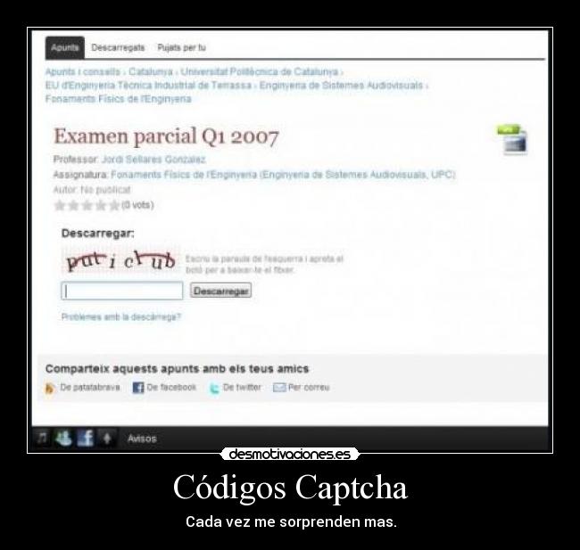Códigos Captcha -