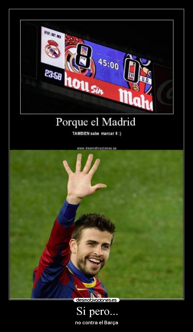 carteles madrid barca cinco futbol desmotivaciones