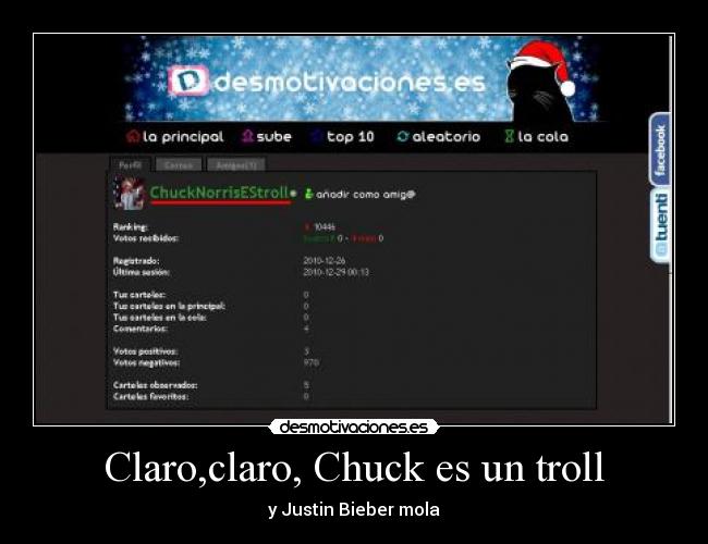 Claro,claro, Chuck es un troll - 