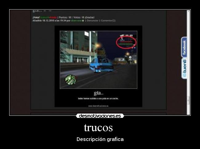 trucos  - Descripción grafica