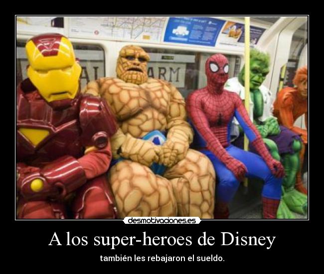 A los super-heroes de Disney - 