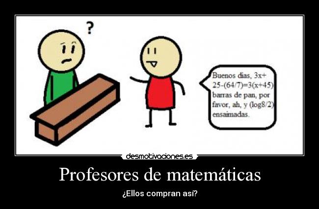 Profesores de matemáticas -