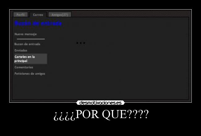 ¿¿¿¿POR QUE???? -