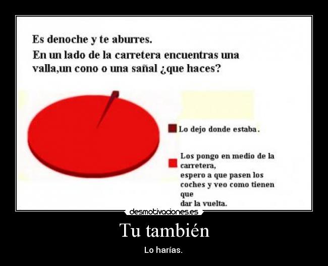 Tu también - Lo harías.