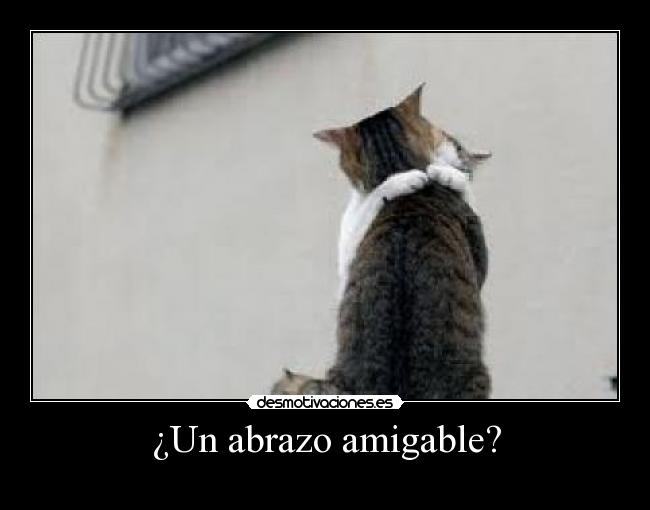 ¿Un abrazo amigable? -
