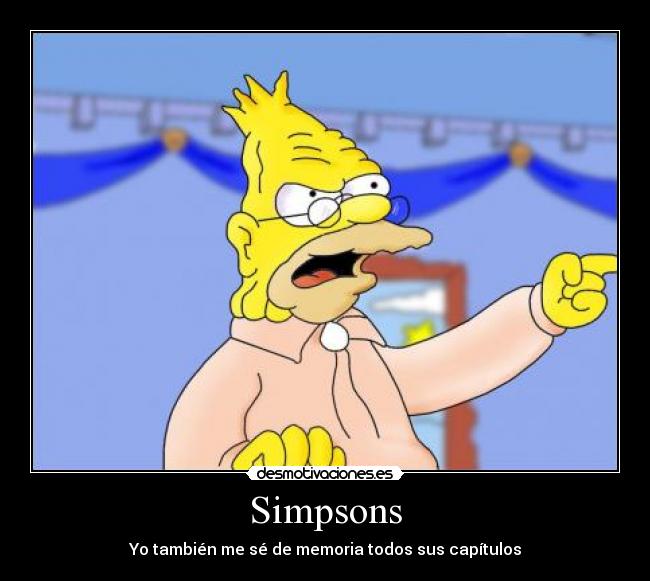 Simpsons - Yo también me sé de memoria todos sus capítulos