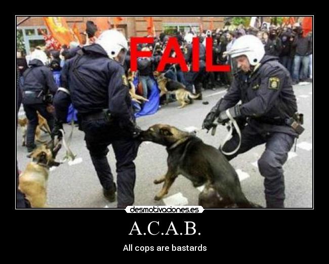 A.C.A.B. - All cops are bastards