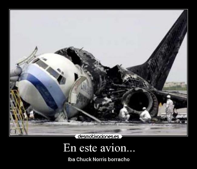 En este avion... -