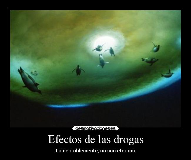 Efectos de las drogas - Lamentablemente, no son eternos.