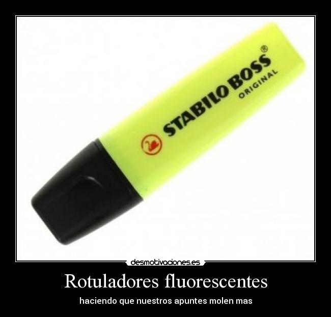 Rotuladores fluorescentes -