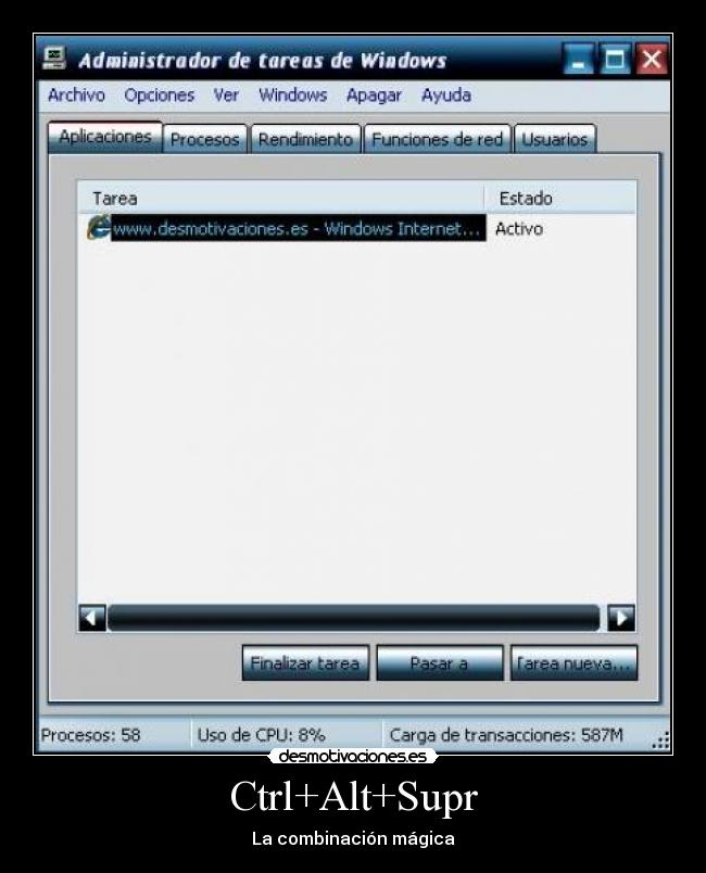 Ctrl+Alt+Supr - La combinación mágica