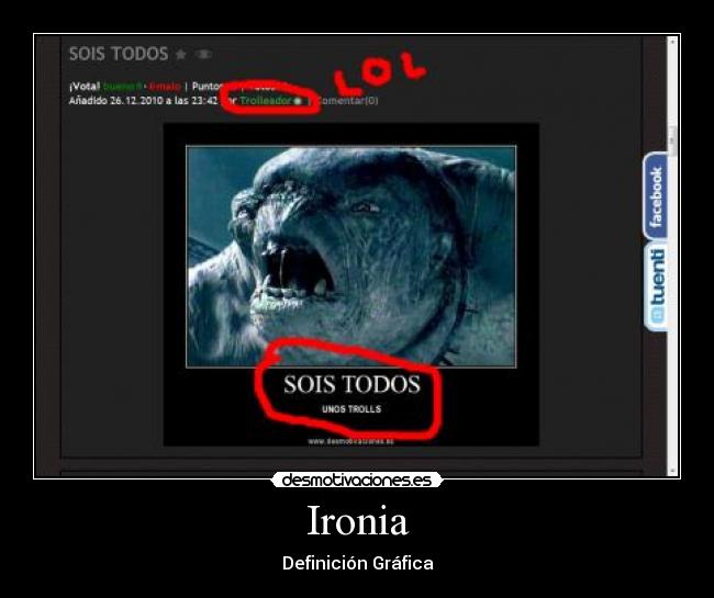 Ironia - Definición Gráfica