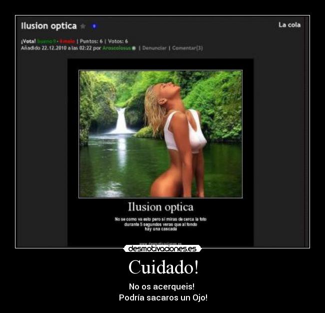 Cuidado! -