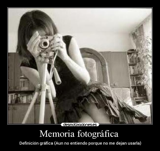 Memoria fotográfica - Definición gráfica (Aun no entiendo porque no me dejan usarla)