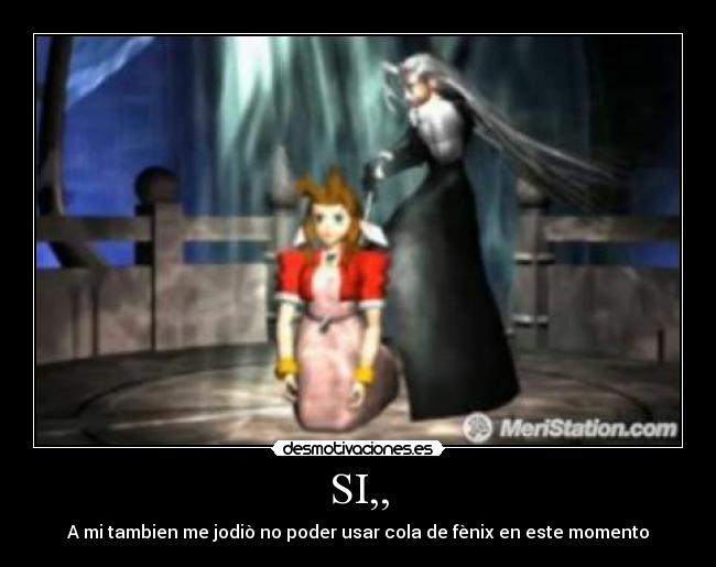 carteles final fantasy muerte aeris sefirot desmotivaciones