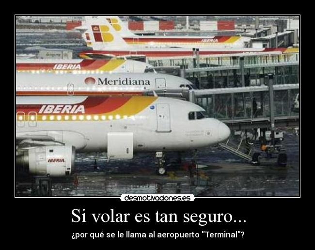 Si volar es tan seguro... -