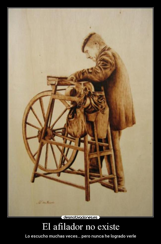 El afilador no existe -