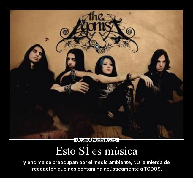 carteles musica the agonist desmotivaciones