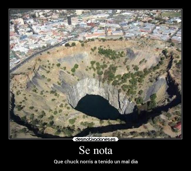 Se nota - Que chuck norris a tenido un mal dia