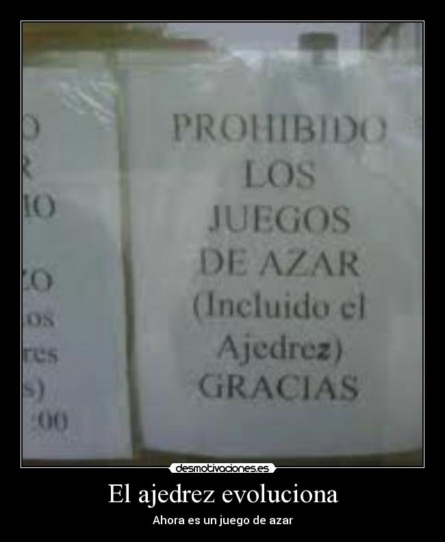 El ajedrez evoluciona -