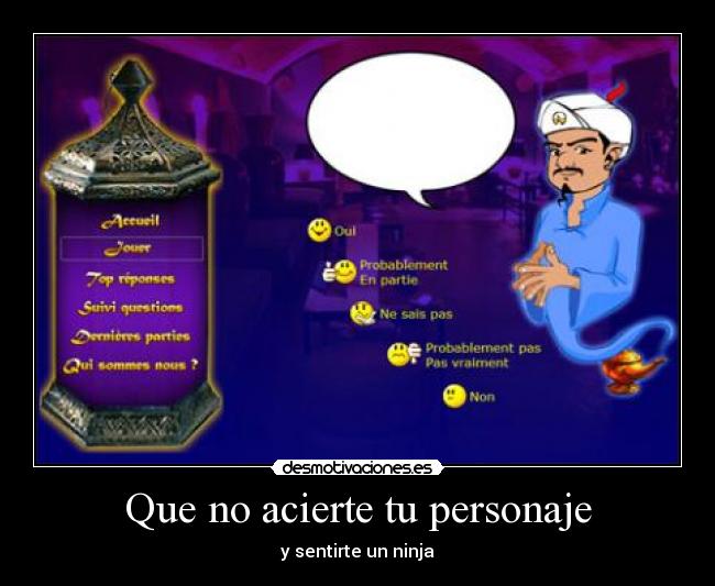 carteles akinator desmotivaciones
