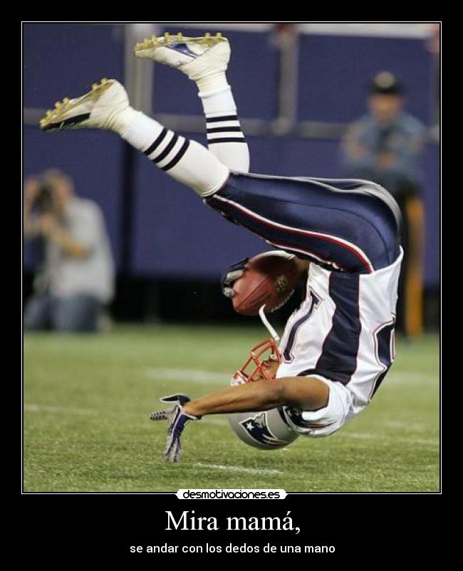 Mira mamá, - se andar con los dedos de una mano