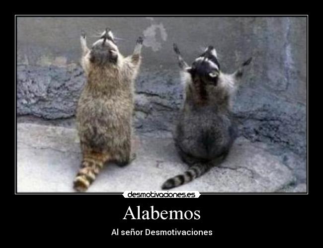 Alabemos - Al señor Desmotivaciones