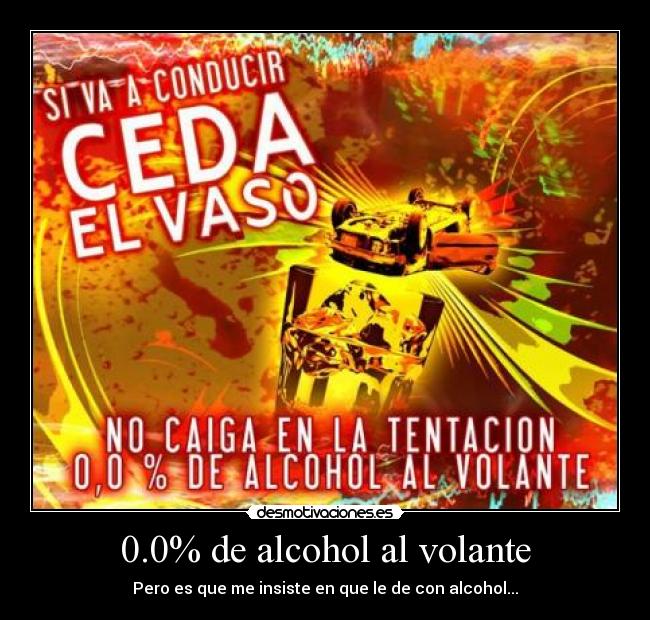 0.0% de alcohol al volante - 