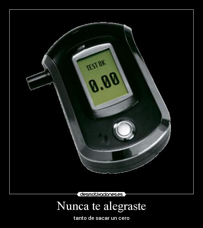 Nunca te alegraste -