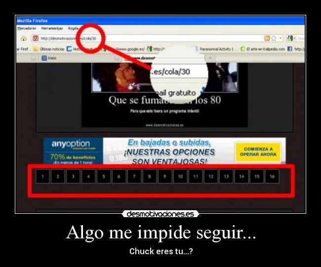 Algo me impide seguir... -