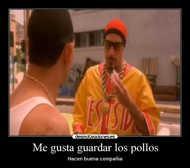 Me gusta guardar los pollos - 
