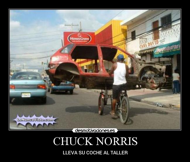 CHUCK NORRIS - LLEVA SU COCHE AL TALLER