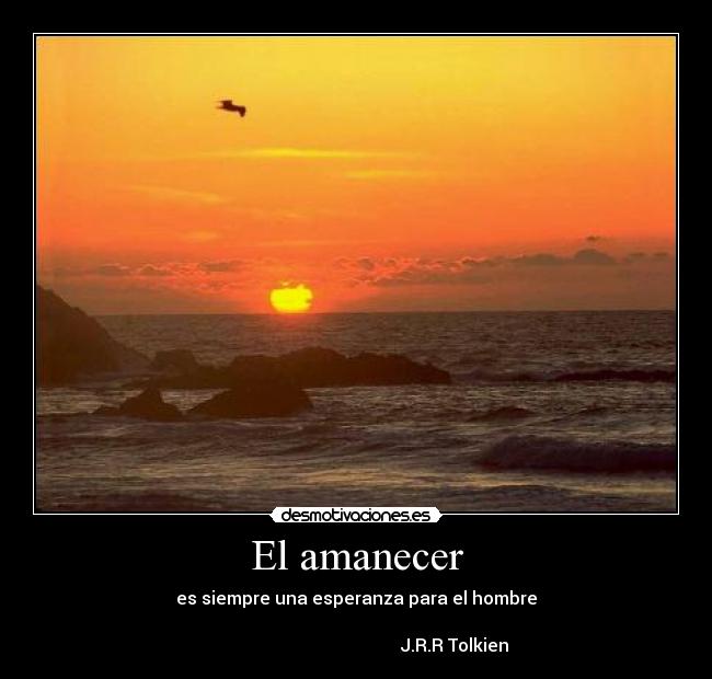 El amanecer -