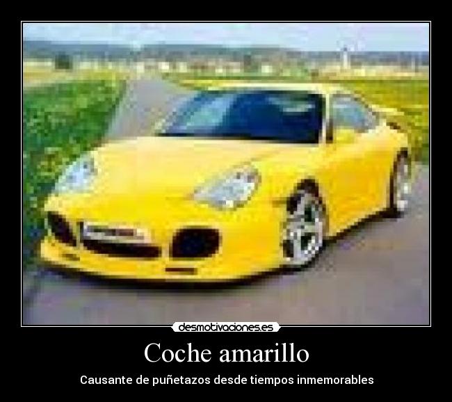 Coche amarillo -