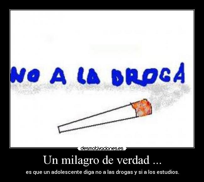 Un milagro de verdad ... -