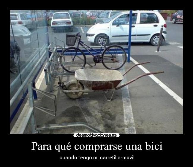 Para qué comprarse una bici -