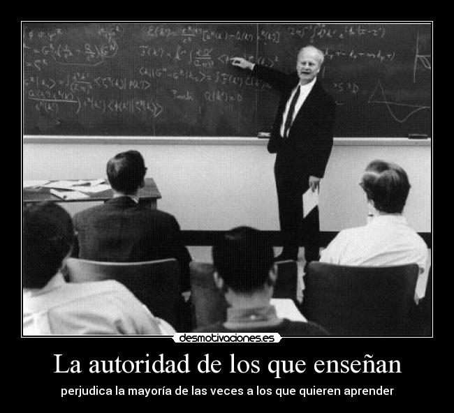 La autoridad de los que enseñan -