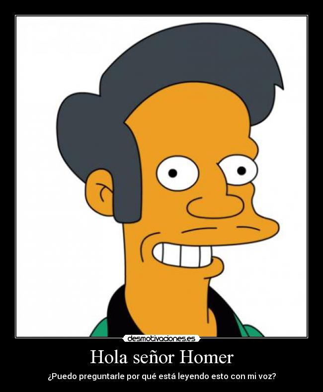 Hola señor Homer - 