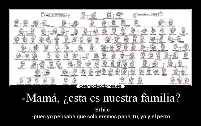 -Mamá, ¿esta es nuestra familia? -
