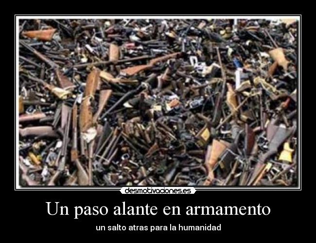 Un paso alante en armamento -