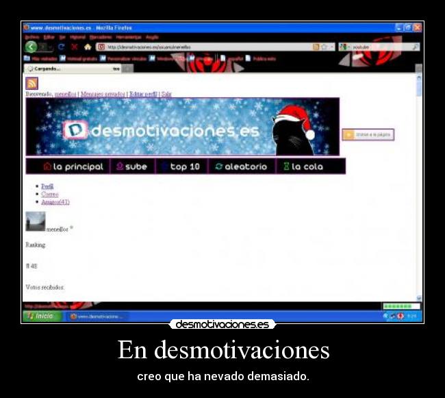 En desmotivaciones - creo que ha nevado demasiado.