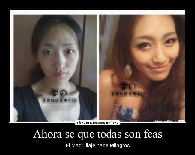 carteles maquillaje desmotivaciones