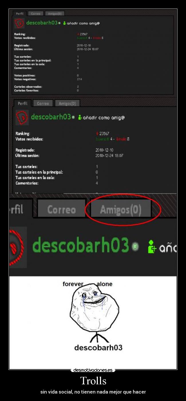 Trolls - sin vida social, no tienen nada mejor que hacer
