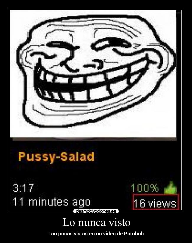 Lo nunca visto - Tan pocas vistas en un video de Pornhub